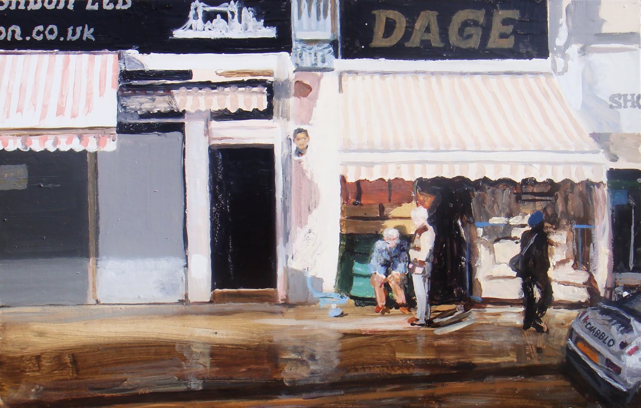 老人行动，2010 年（木板油画） 作者 特雷弗·伯吉斯