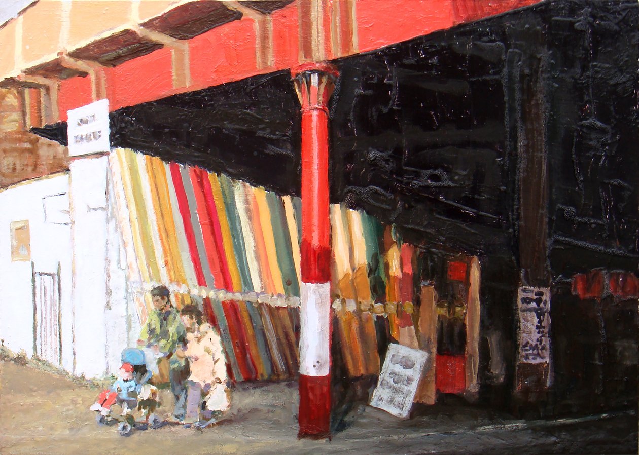 地毯，2008 年（木板油画） 作者 特雷弗·伯吉斯