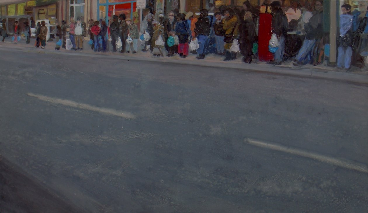 一天结束，2010 年（布面油画） 作者 特雷弗·伯吉斯