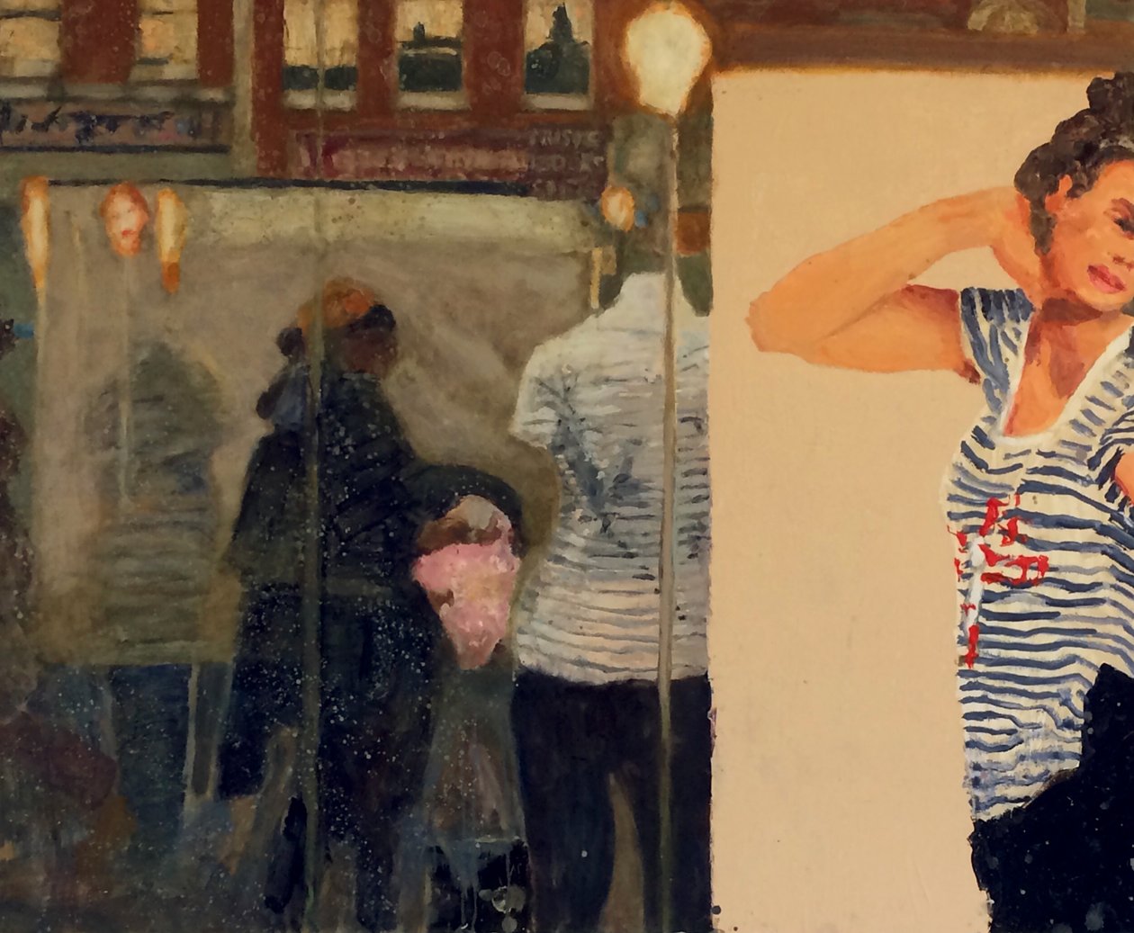 生活模型，2019（木板油画） 作者 特雷弗·伯吉斯