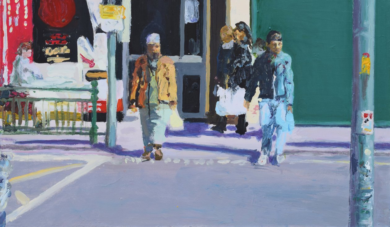 过街天桥，2009 年（布面油画） 作者 特雷弗·伯吉斯