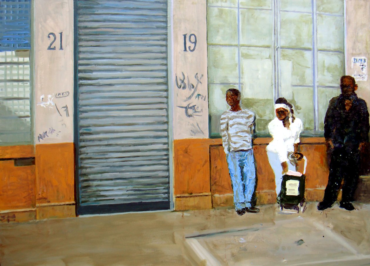 等待》，2009 年（布面油画） 作者 特雷弗·伯吉斯