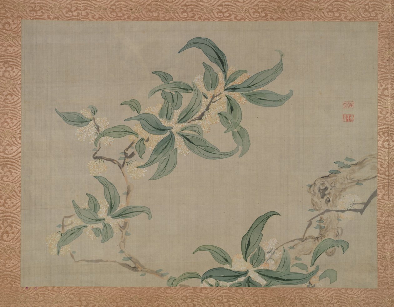 Blossom，1851（丝绸水彩画） 作者 椿金山