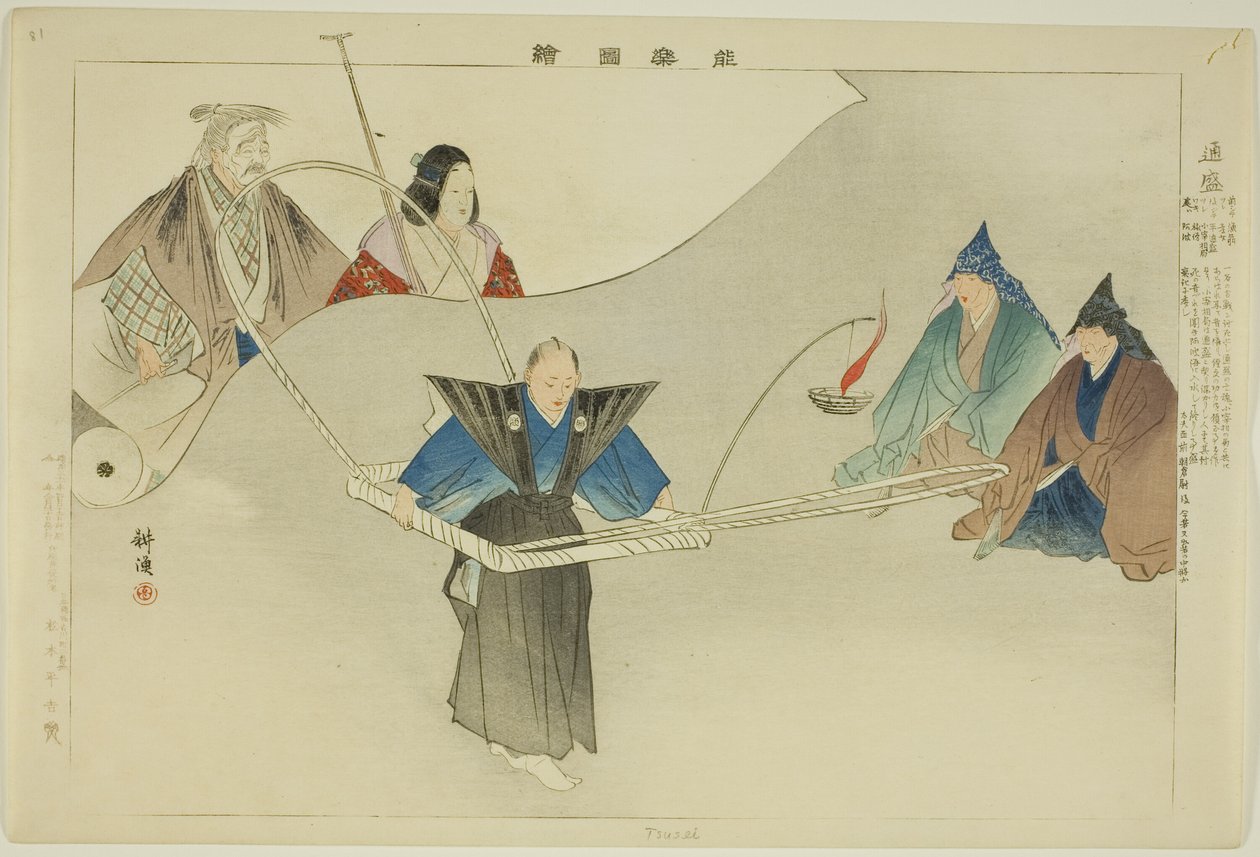 Tsusei，选自 "没有表演的照片（Nogaku Zue）"系列 作者 月冈工业