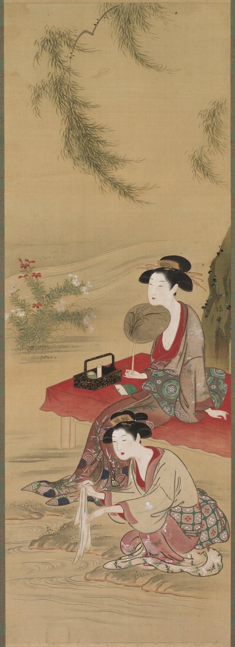 柳树下 作者 月冈塞赛