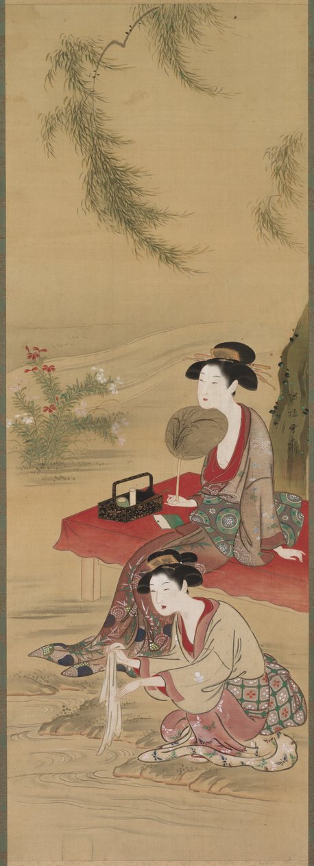 1778年之后，在柳树下。 作者 月冈塞赛