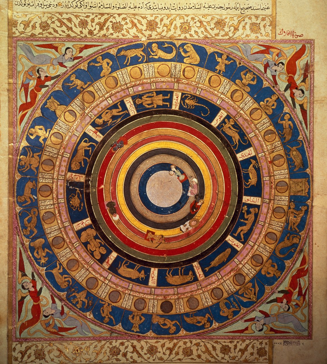 天体地图，来自Lokman的“Zubdet ut Teverih”，1583年 作者 土耳其语学校