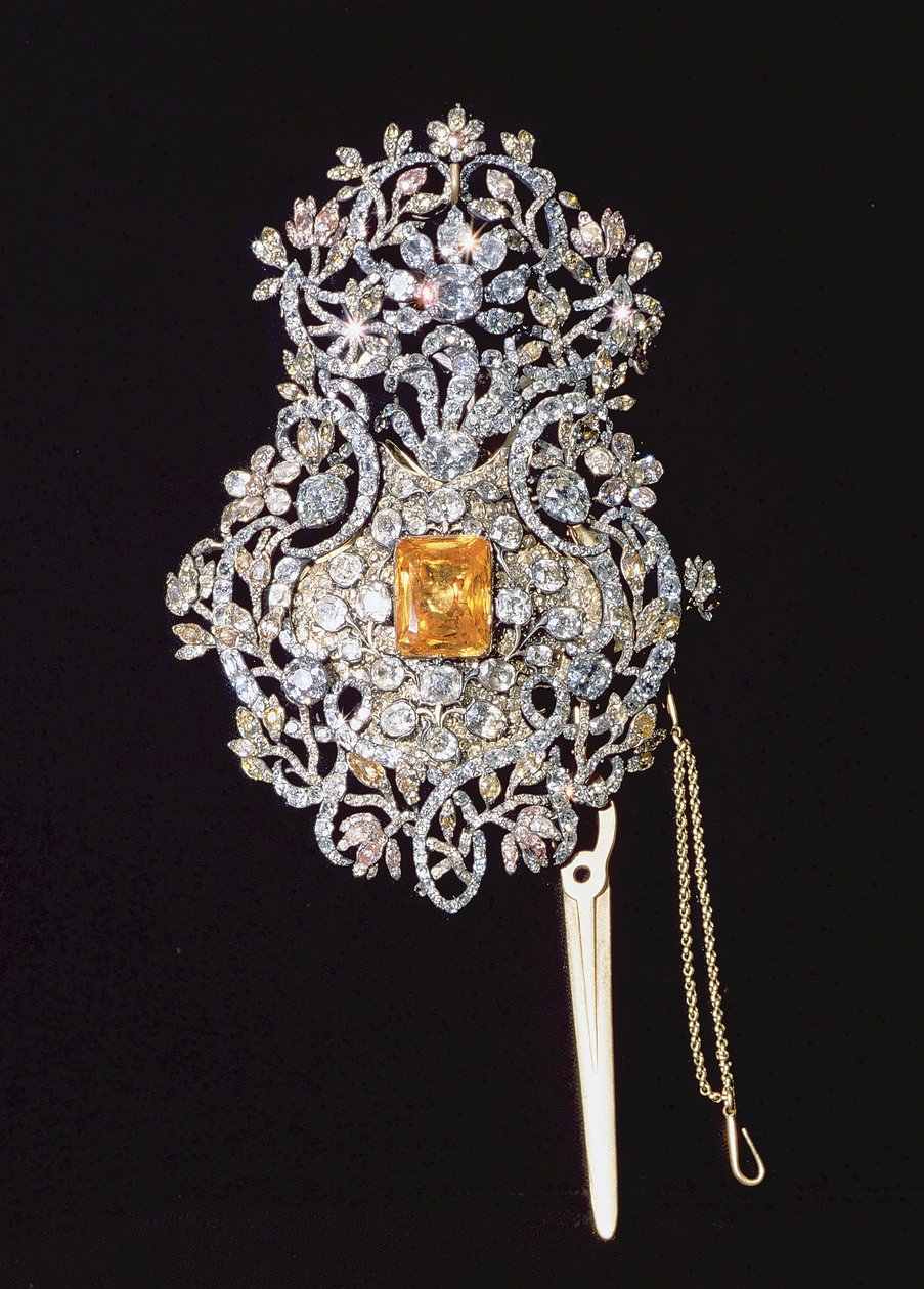 土耳其Reshma（browband），镶有宝石，18世纪 作者 土耳其语学校