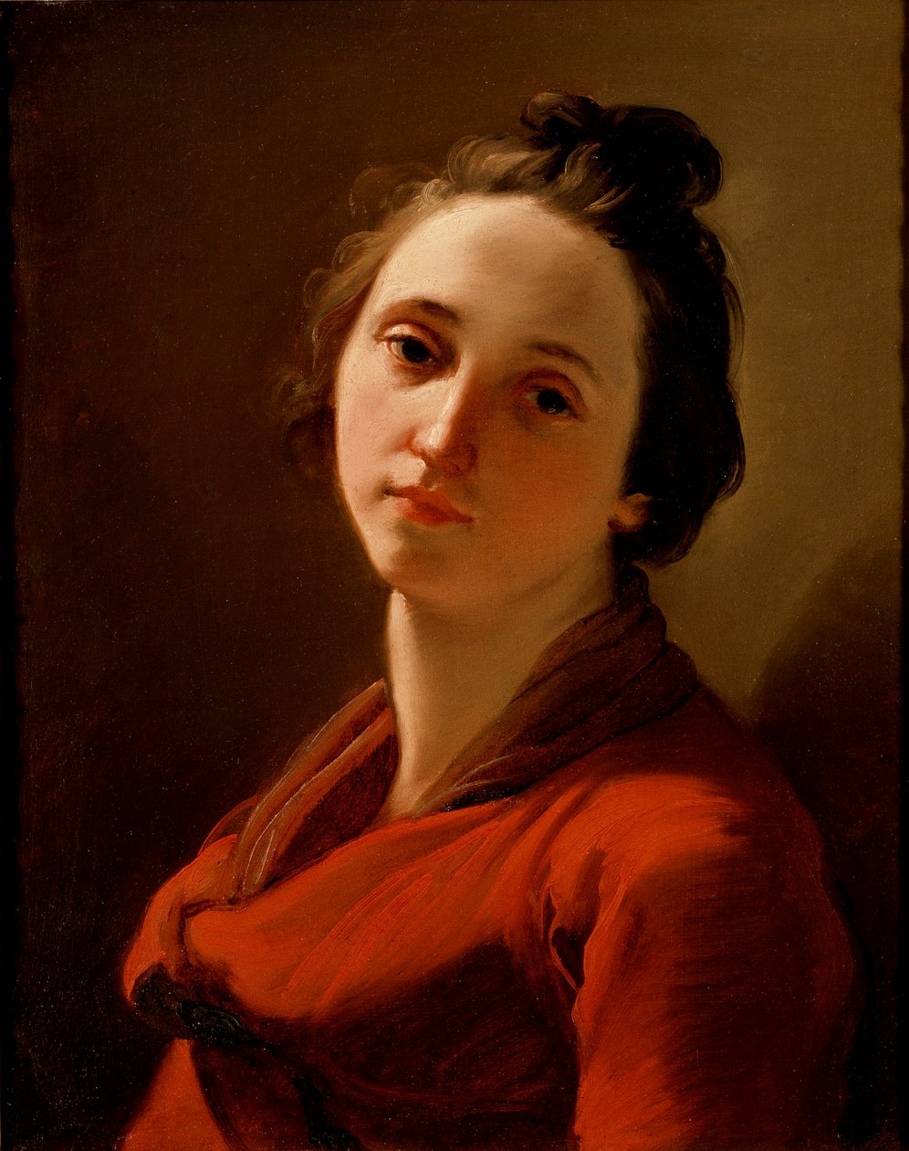 年轻女子的头像，1775-1778年 作者 乌巴尔多·甘多尔菲