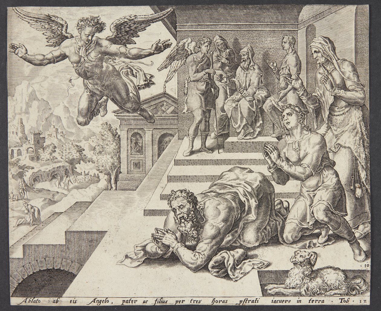 天使的离去 作者 Ubekendt 在 Maarten van Heemskerck 之后