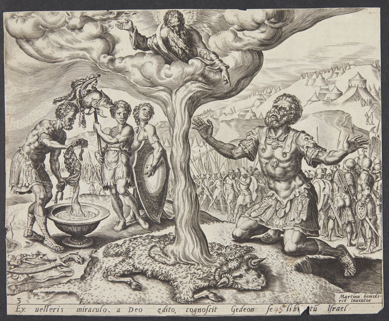 羊毛上的露水 作者 Ubekendt 在 Maarten van Heemskerck 之后