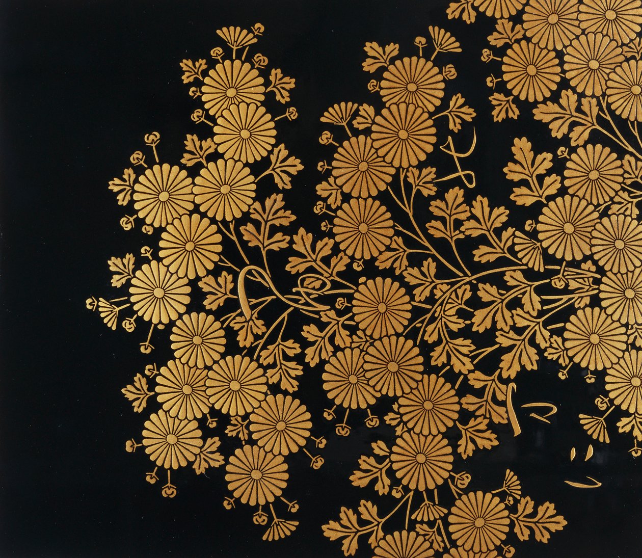 菊花盒（漆木） 作者 上松Ho美