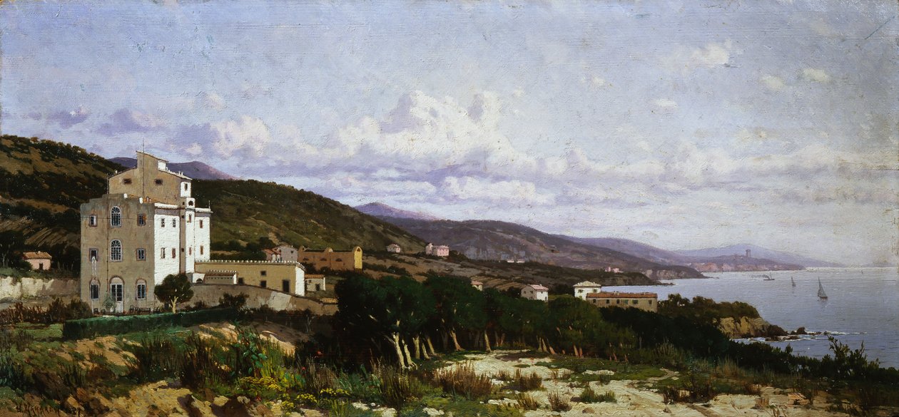 Castiglioncello 的视图 作者 乌戈·马纳雷西（Ugo Manaresi）