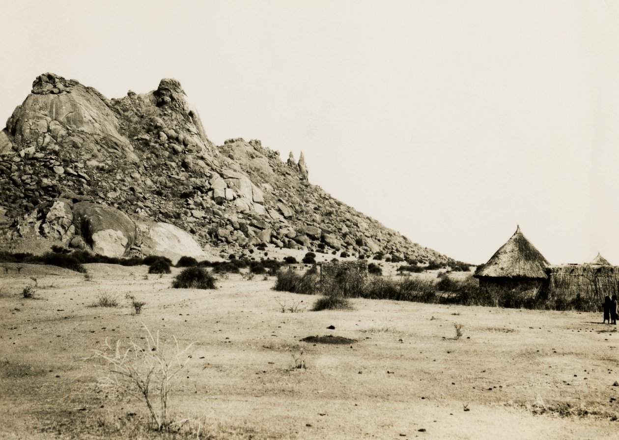 苏丹 Gebel Sagadi 附近的小屋，Ugo Monneret de Villard 拍摄，约 1930 年 作者 乌戈·莫内雷·德·维拉德
