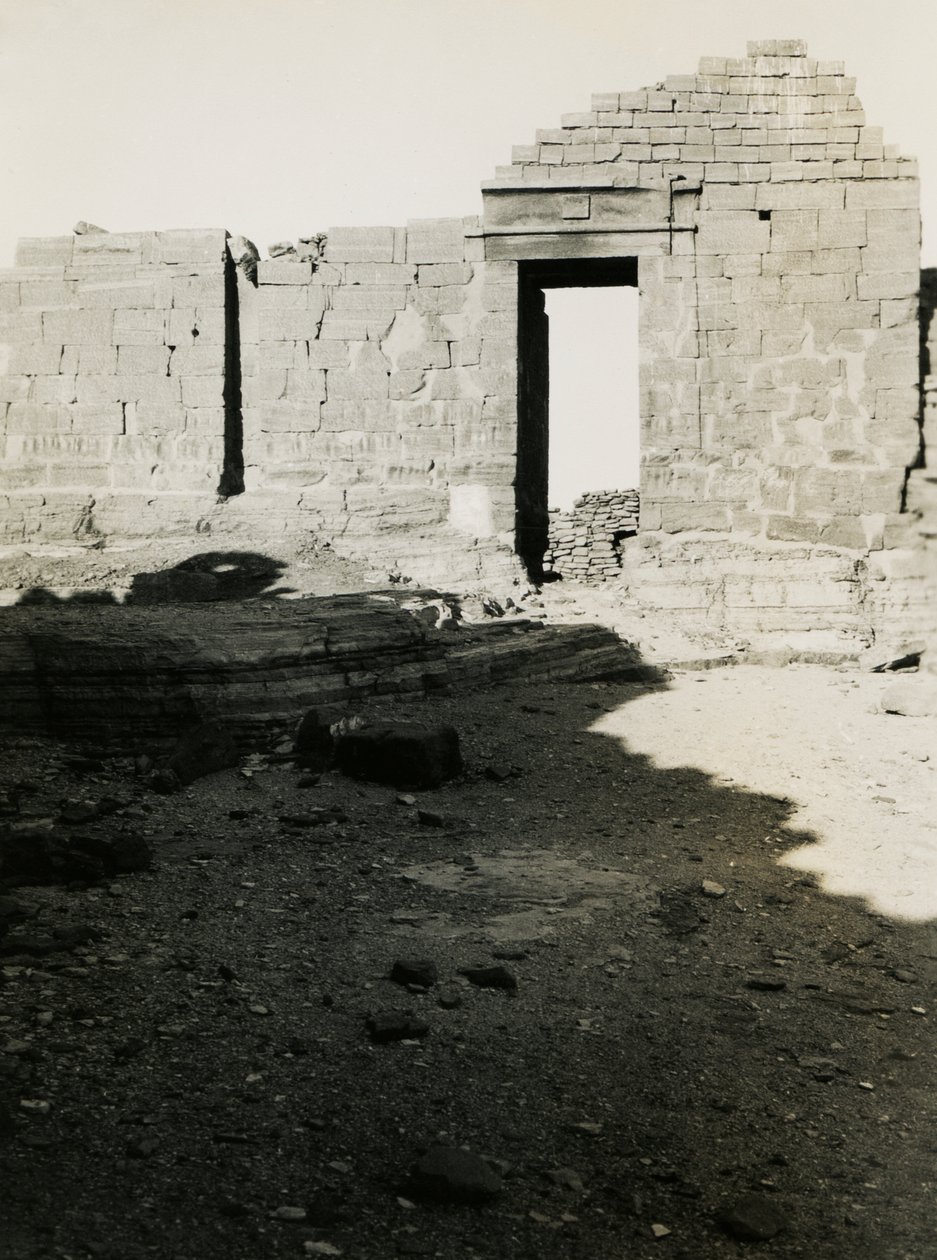 神庙遗址，埃及 Qasr Ibrim，摄影师：Ugo Monneret de Villard 作者 乌戈·莫内雷·德·维拉德