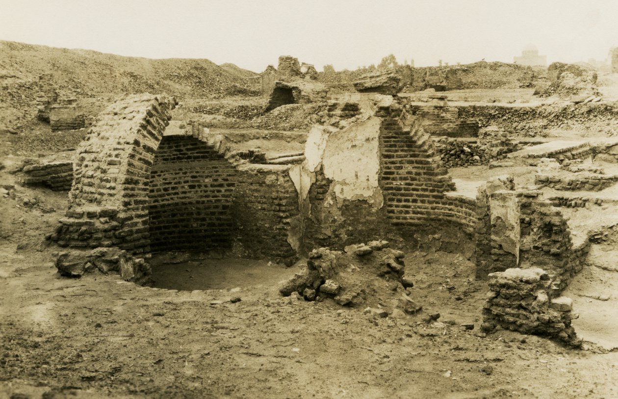 三叶形建筑，埃及 al-Fustat，摄影师：Ugo Monneret de Villard 作者 乌戈·莫内雷·德·维拉德