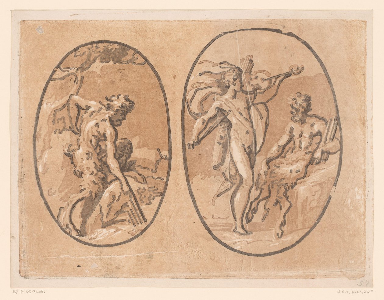 Marsyas 日密涅瓦的 panfluit vindt 作者 乌戈·达·卡尔皮（可能）