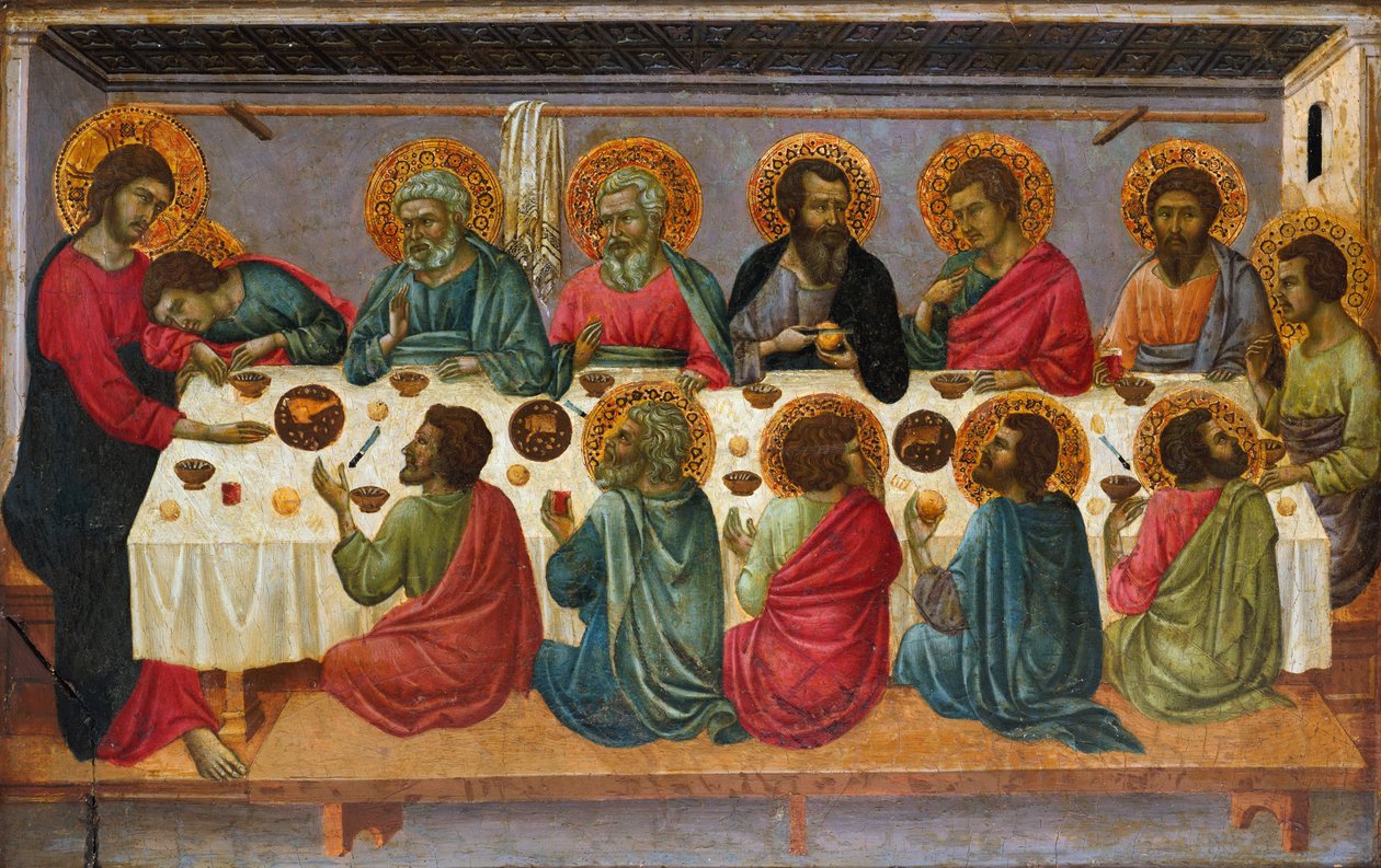 最后的晚餐，1310-1315 作者 Ugolino di Nerio