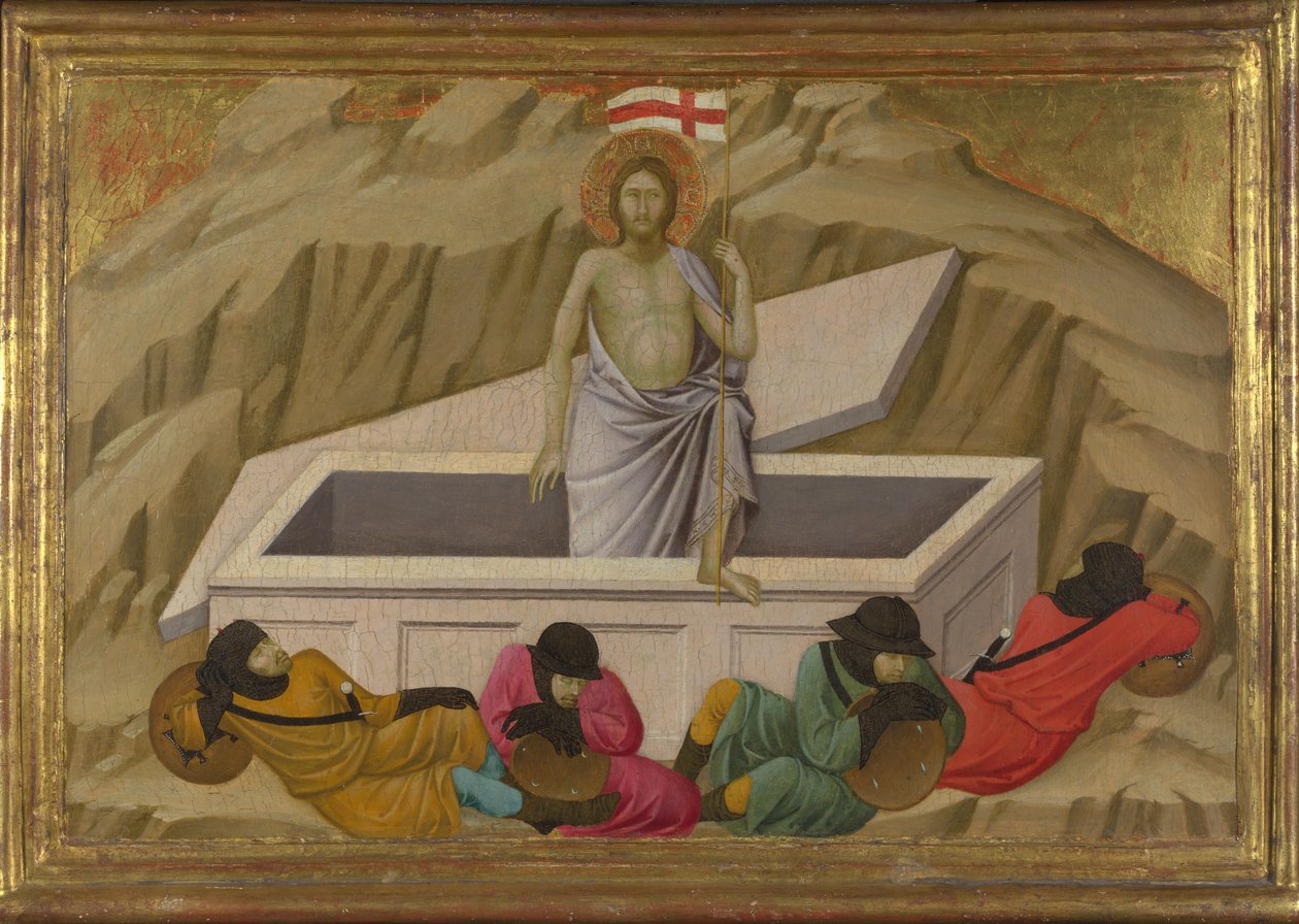 从佛罗伦萨圣十字教堂的复活c。 1324-1325 作者 Ugolino di Nerio
