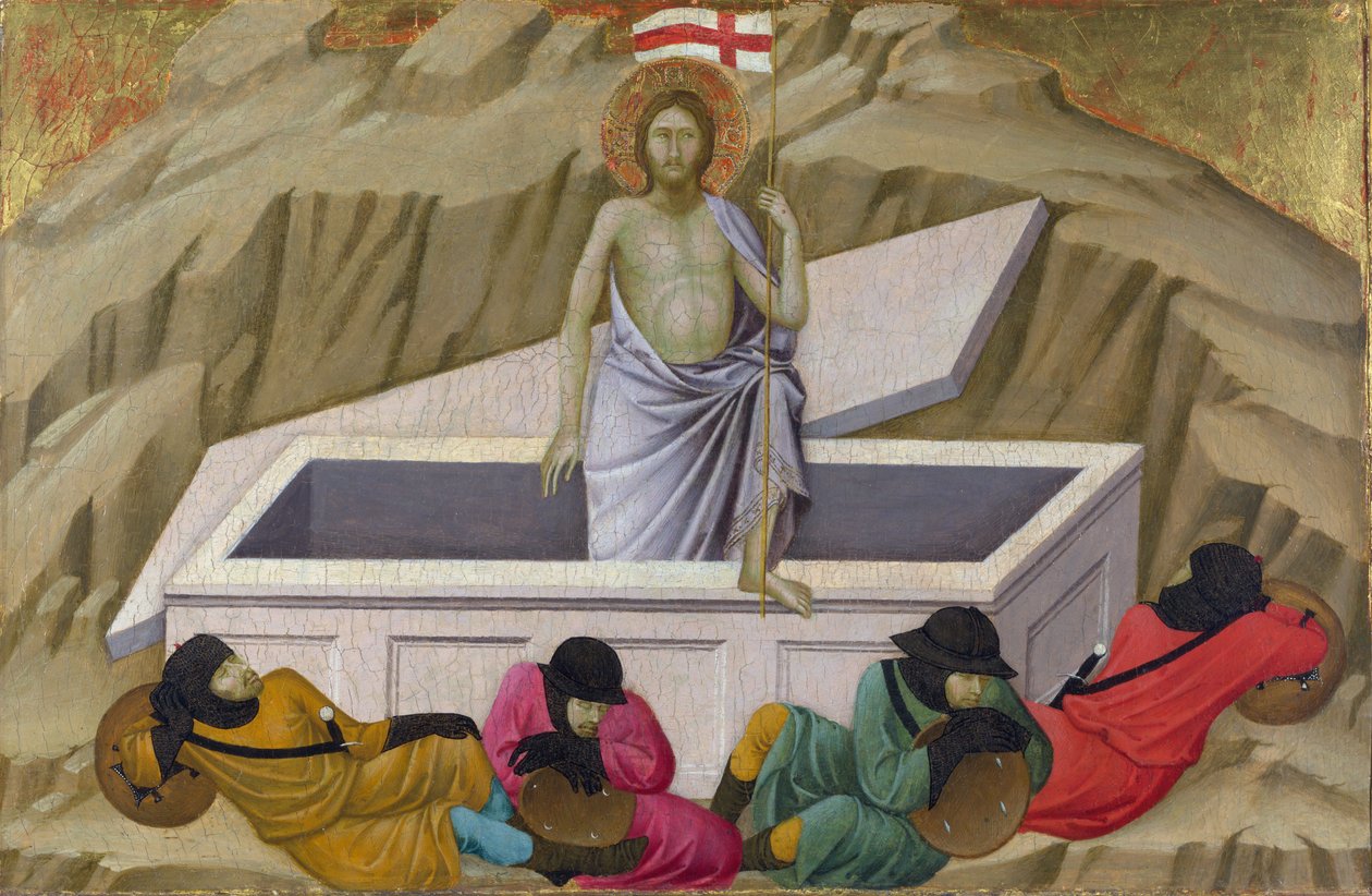 Ugolino di Nerio (ca 1280-1349) The Resurrection (From the Basilica of Santa Croce, Florence) Tempera on panel c. 1324-1325 National Gallery, London 40,5x56,5 作者 Ugolino di Nerio