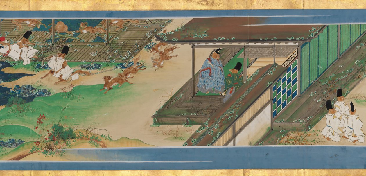 奇异的婚姻故事》Konkai Zoshi，约1858年。 作者 浮田一景