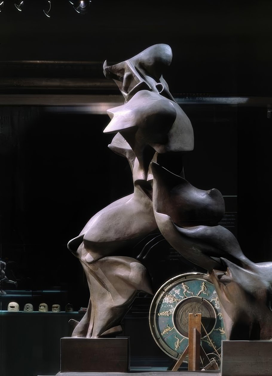 空间连续性的独特形式 作者 翁贝托·博西奥尼（Umberto Boccioni）