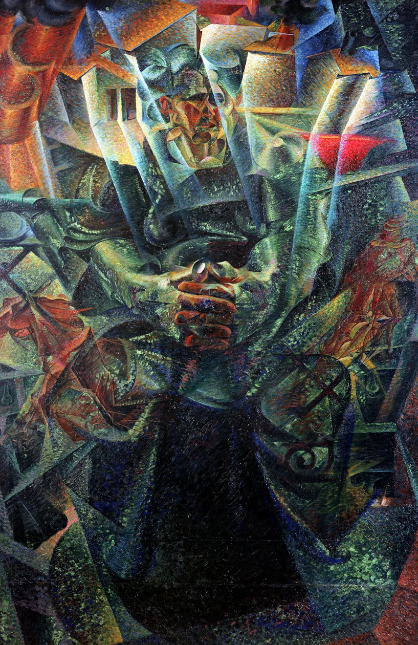 事情，1912年 作者 翁贝托·博西奥尼（Umberto Boccioni）