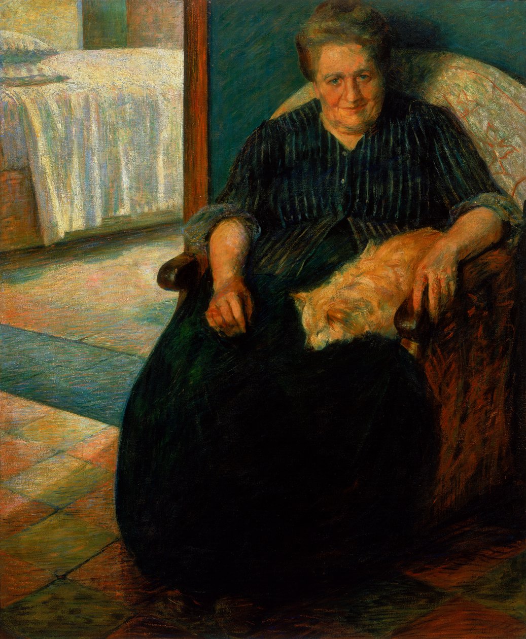 弗吉尼亚夫人，c.1905-10 作者 翁贝托·博西奥尼（Umberto Boccioni）