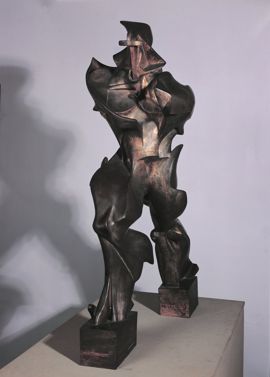 1913年独特的太空连续形式（青铜） 作者 翁贝托·博西奥尼（Umberto Boccioni）
