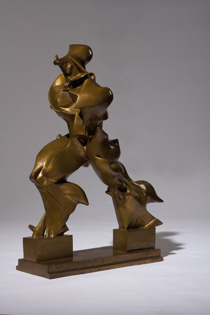 独特的空间连续性形式 作者 翁贝托·博西奥尼（Umberto Boccioni）