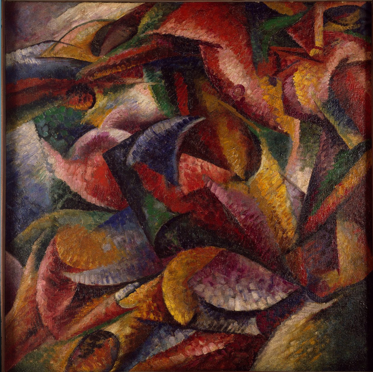 未来主义："人体的活力" 翁贝托-博乔尼（1882-1916）的画作 1913年 昏暗 1x1 米 米兰，新世纪博物馆 作者 翁贝托·博西奥尼（Umberto Boccioni）