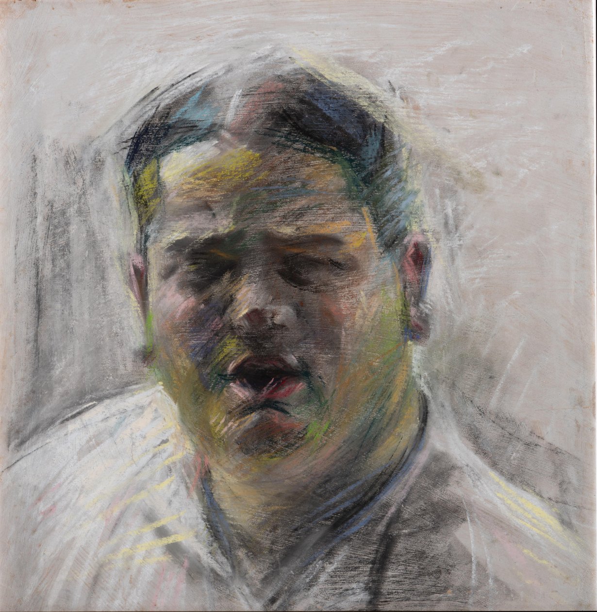 阿曼多-马扎的肖像，1884-1964，1909-1910。 作者 翁贝托·博西奥尼（Umberto Boccioni）