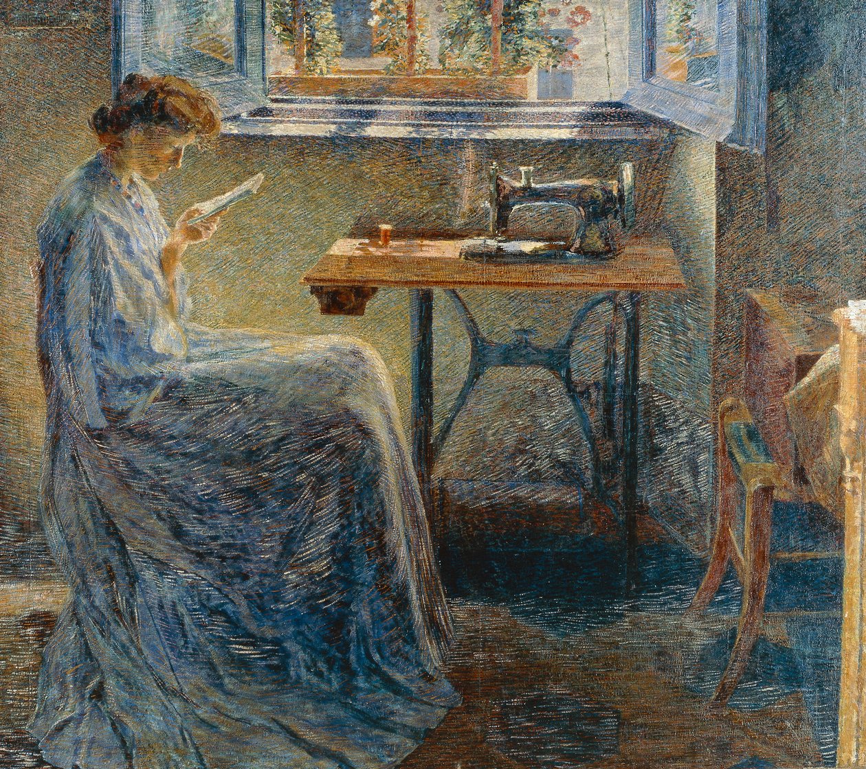 女裁缝的小说 作者 翁贝托·博西奥尼（Umberto Boccioni）