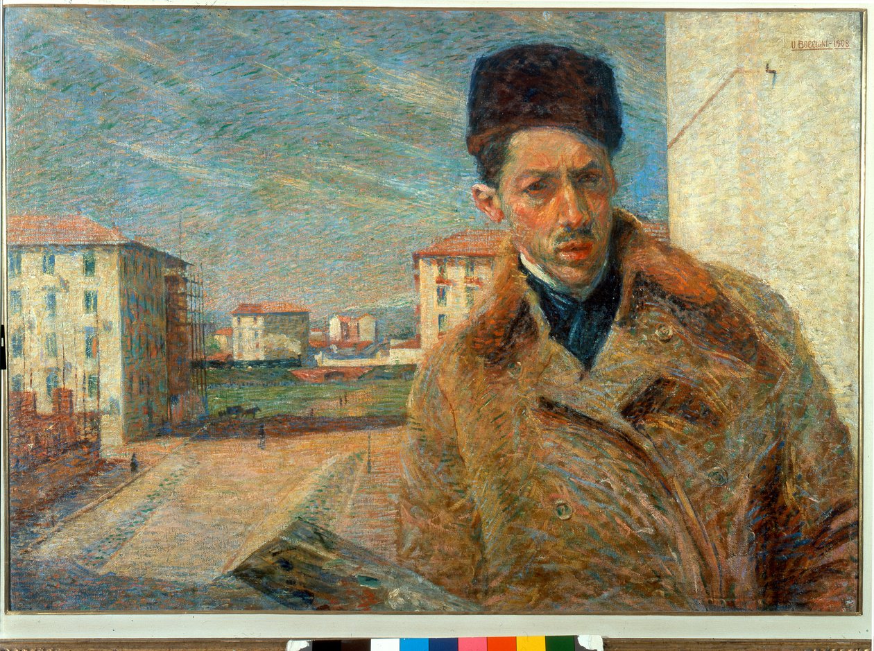 自画像 作者 翁贝托·博西奥尼（Umberto Boccioni）
