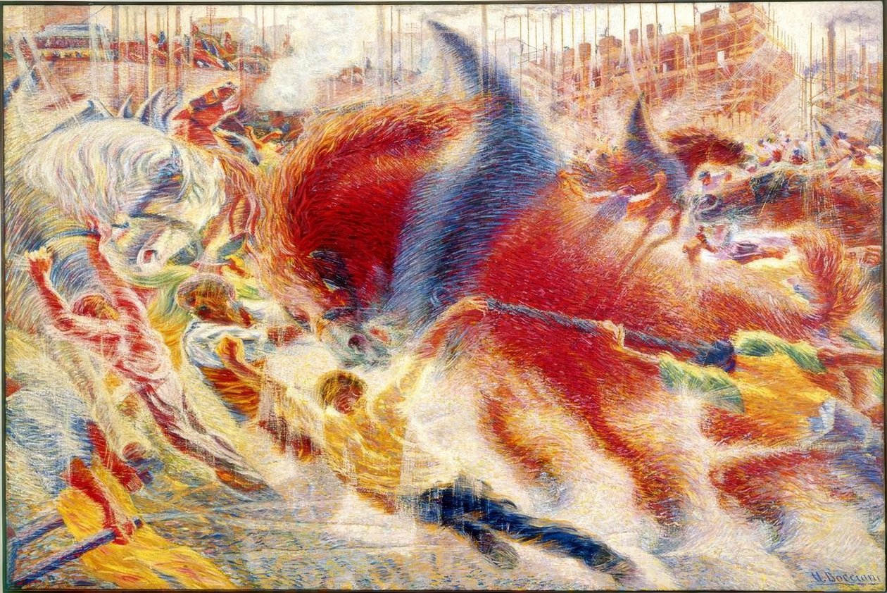 城市崛起 作者 翁贝托·博西奥尼（Umberto Boccioni）