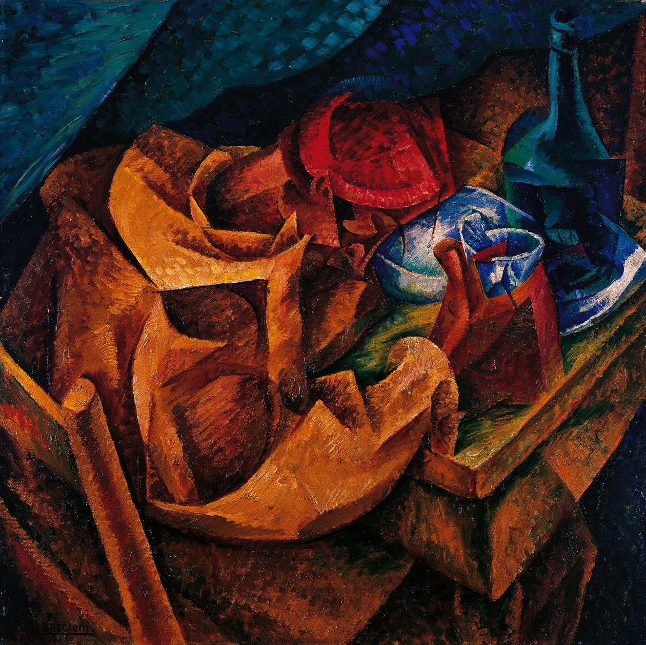 饮酒者 作者 翁贝托·博西奥尼（Umberto Boccioni）