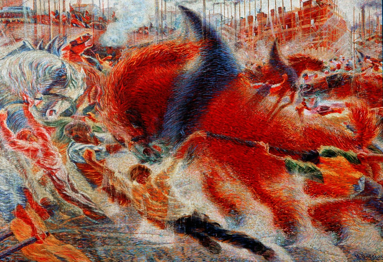 城市崛起 作者 翁贝托·博西奥尼（Umberto Boccioni）