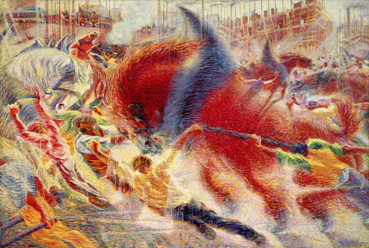 这座城市崛起 作者 翁贝托·博西奥尼（Umberto Boccioni）