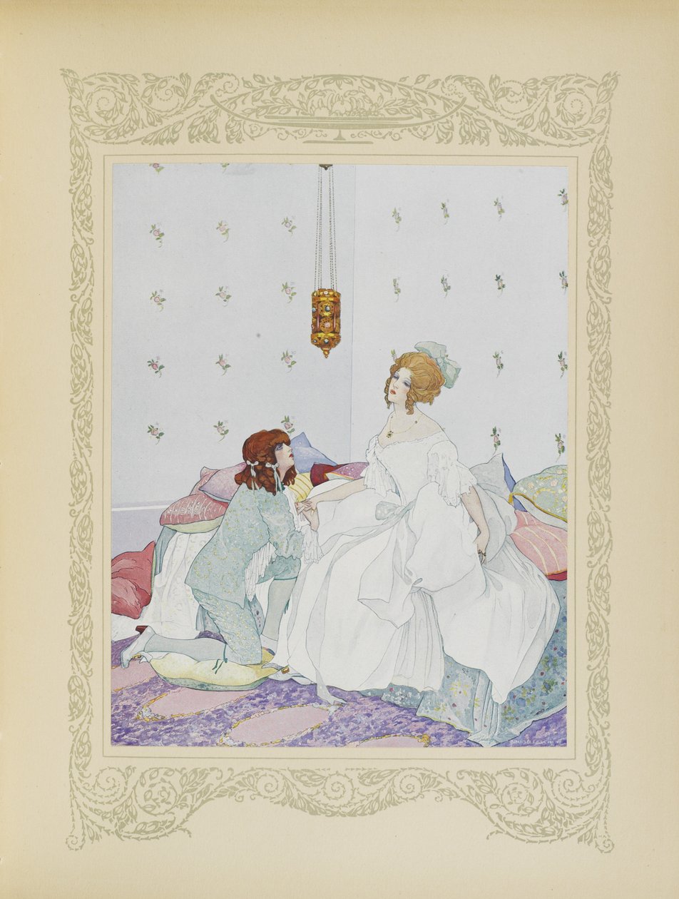 As soon as he recognised her, he threw himself at her feet, illustration from 