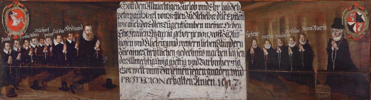 Peter PaulvonMörlvonFalzes对Mühlen和Sichelburg，他的妻子Margret von Rost zu Aufhofen和Kehlburg及其子女的墓志铭 作者 未知未知