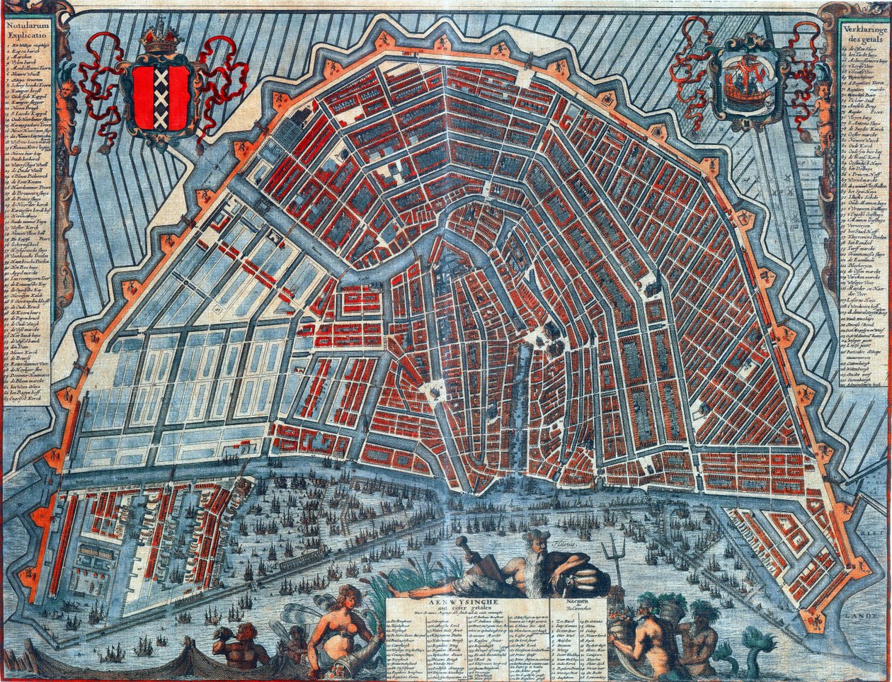 1692年阿姆斯特丹地图 作者 未知未知