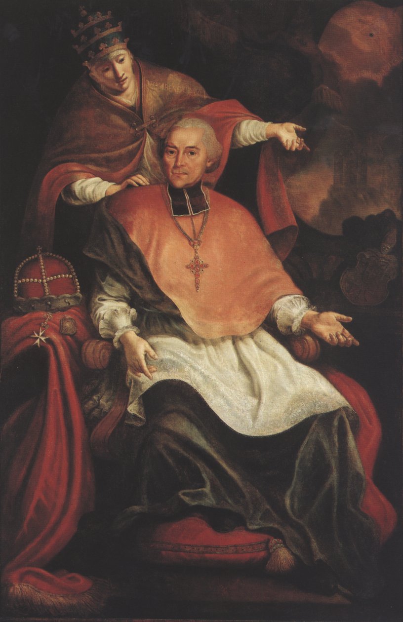 Maximilian Christoph von Rodt，带有教皇的寓言。 作者 未知未知