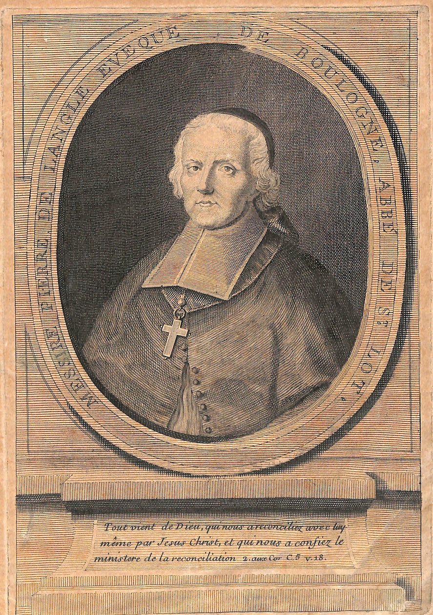 Monseigneur Pierre de LANGLE的肖像 作者 未知未知