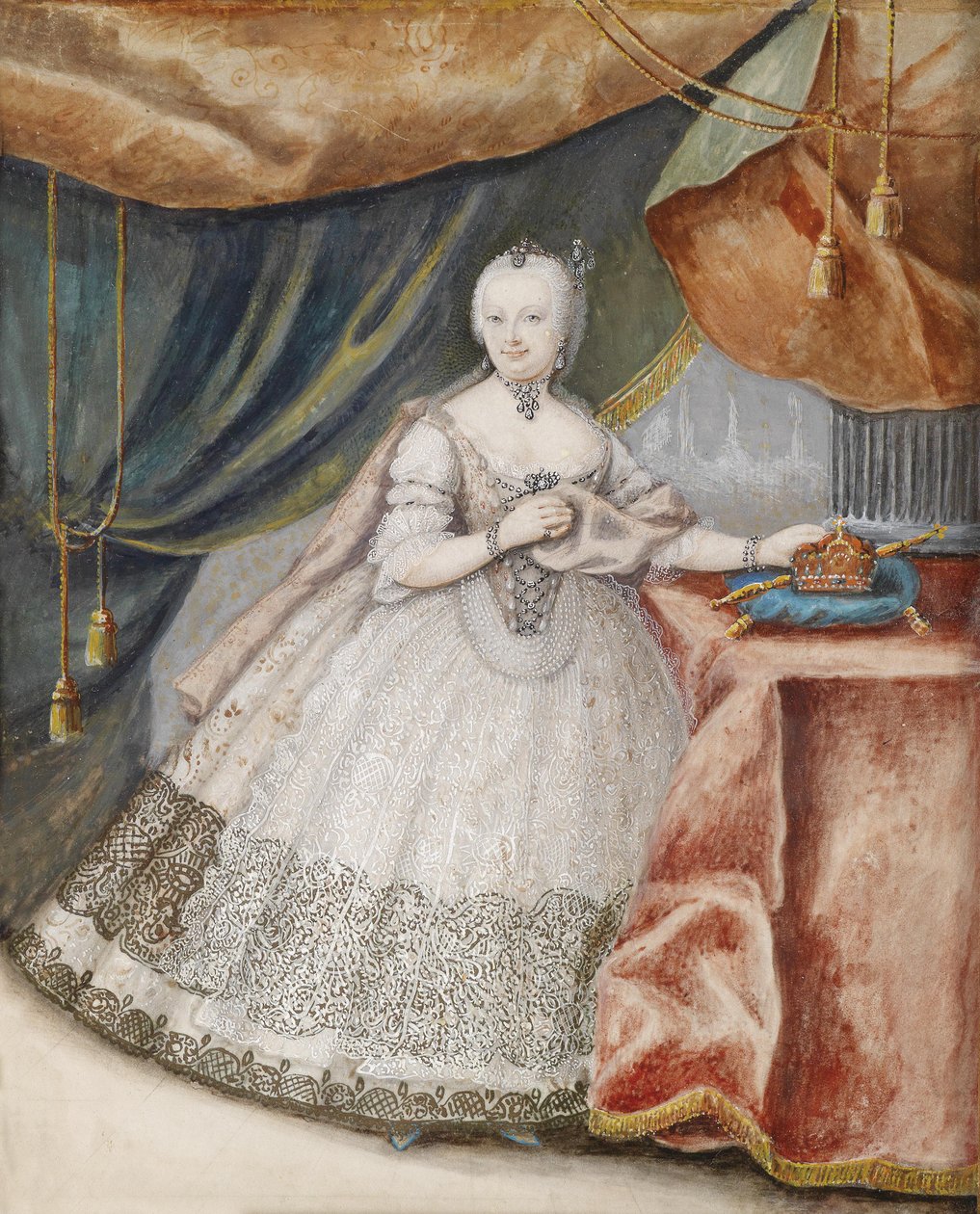 Maria Theresia的肖像（1717-1780） 作者 未知未知