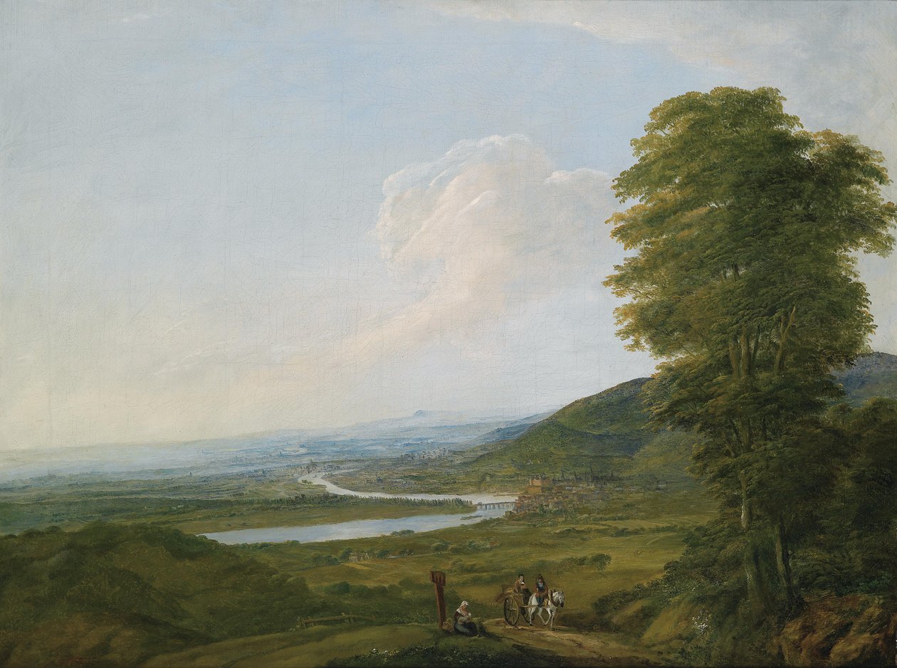 1790年左右威斯巴登附近的莱茵河全景 作者 未知未知