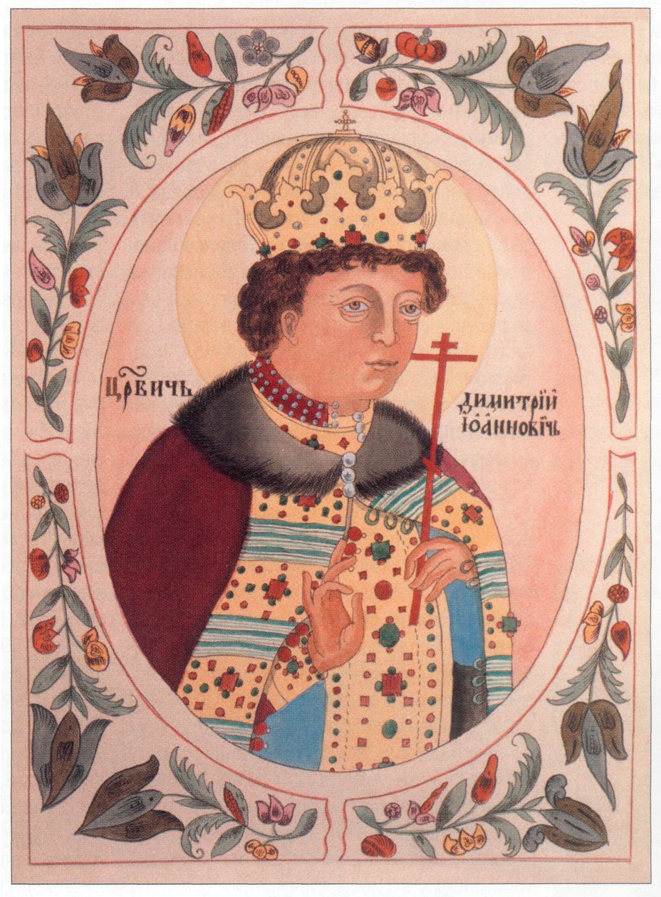 Tsarevitch Dmitrij在Tsarskiy titulyarnik。从ruwiki上传 作者 未知未知