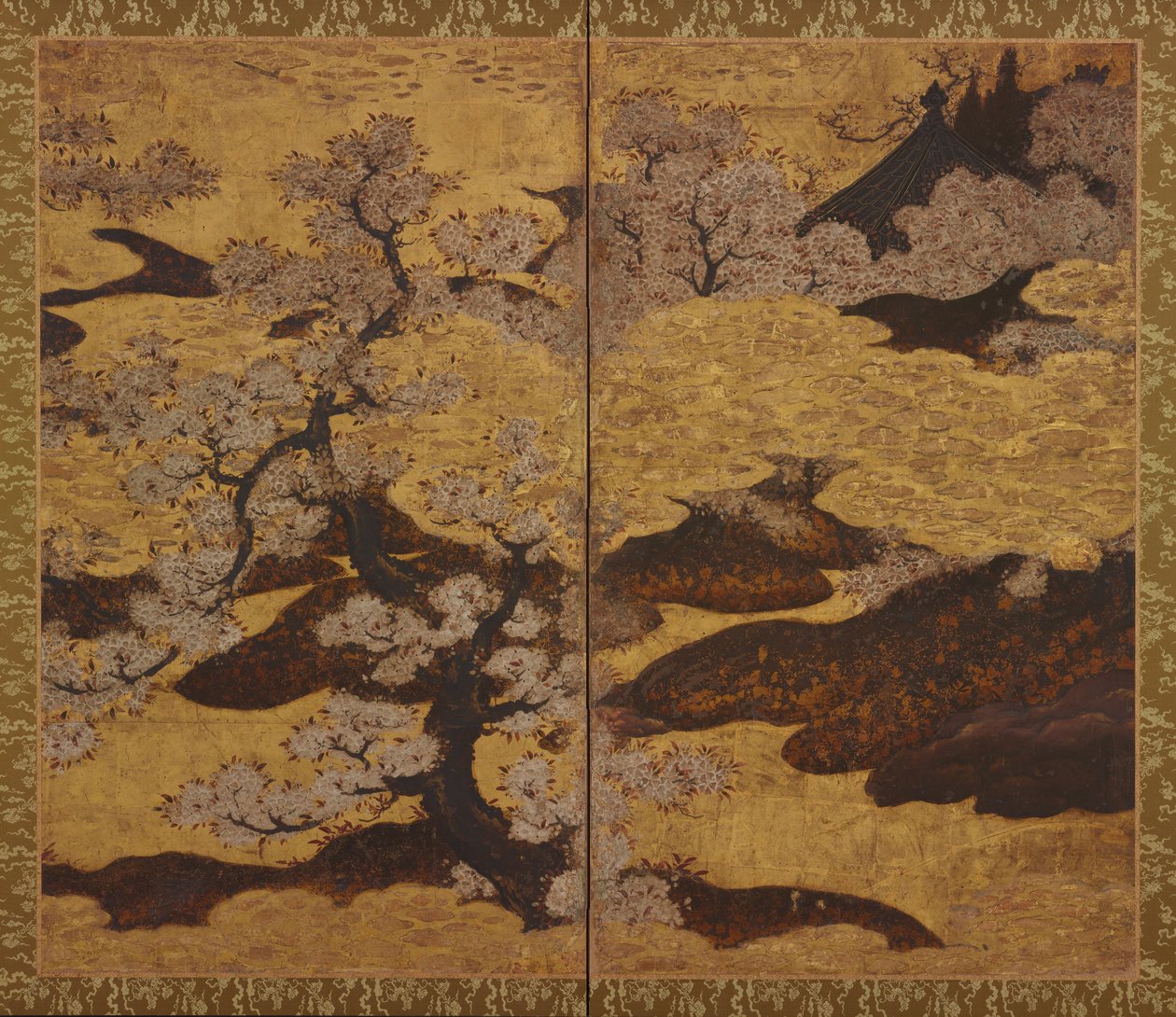 盛开的樱花树 作者 未知未知