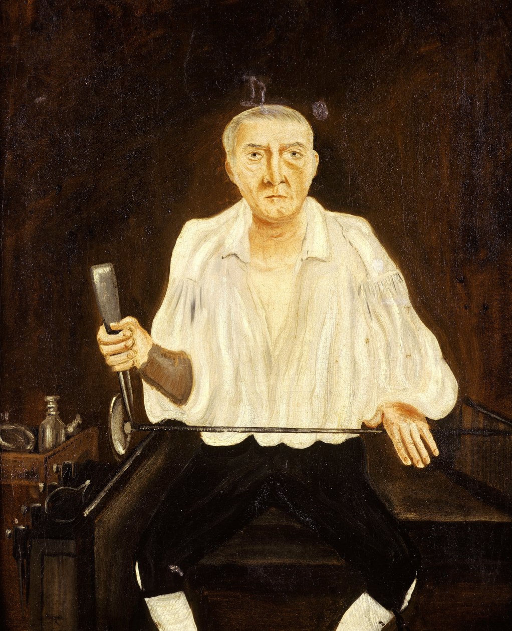 英国画派，19世纪 - 绘画;布面油画 -  Glassblower 作者 未知未知