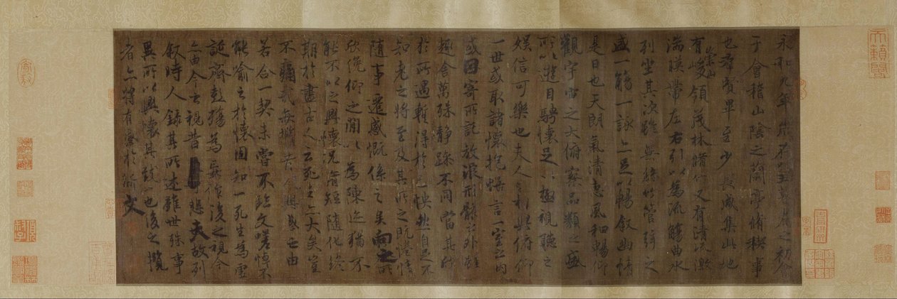 Lan-ting Xu在兰亭上创作的诗集，由唐代艺术家复制... 作者 未知未知
