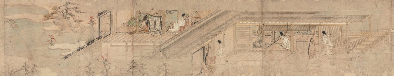 关于Sumiyoshi的Courtier和Girl的爱情浪漫的叙事图片滚动 作者 未知未知